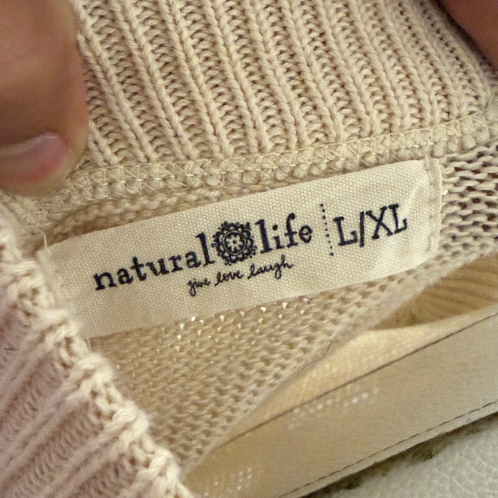 NATURAL LIFE Taylor Oversized Multicolor Tie-Dye Pullover Cotton Sweater - Picture 7 of 8